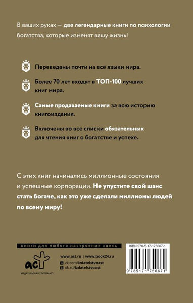 Изображение товара Книга АСТ Самый богатый человек в Вавилоне. Думай и богатей (Клейсон Джордж)