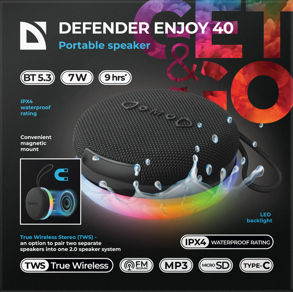 Изображение товара Портативная колонка Defender Enjoy 40 / 65141