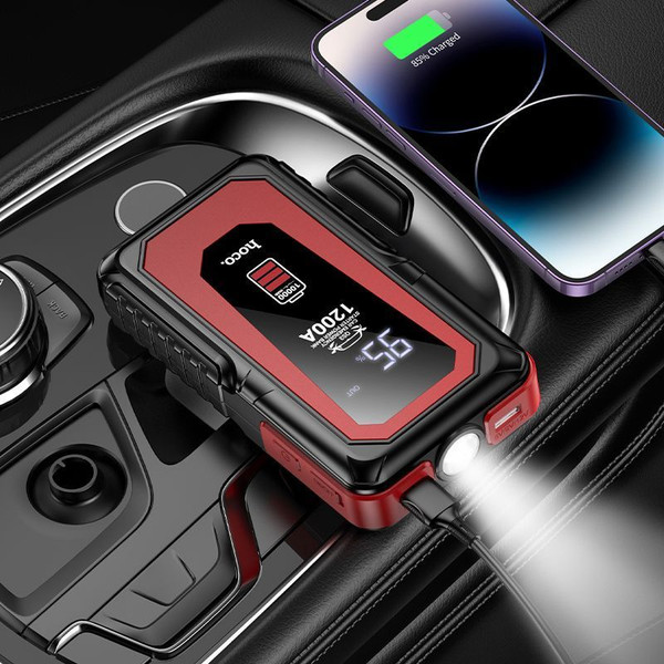 Изображение товара Пуско-зарядное устройство Hoco QS3 10000mAh (черный)