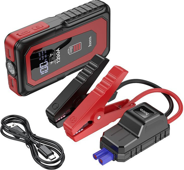 Изображение товара Пуско-зарядное устройство Hoco QS3 10000mAh (черный)
