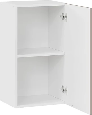 Изображение товара Шкаф навесной для кухни ТриЯ Гренада 1В4 с одной дверью (белый/холст латте)