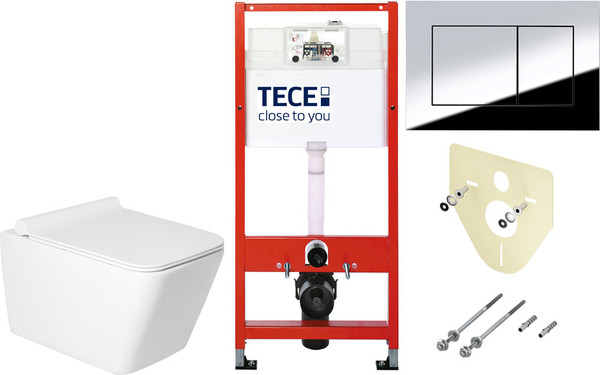 Изображение товара Унитаз подвесной с инсталляцией Saniteco KW-9004W + TECE Kit 9400412