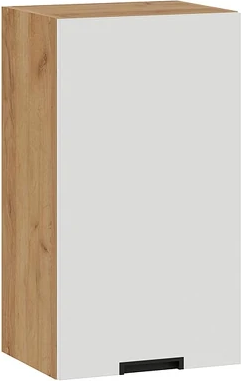 Изображение товара Шкаф навесной для кухни ТриЯ Гренада 1В4 с одной дверью (дуб крафт золотой/холст белый)