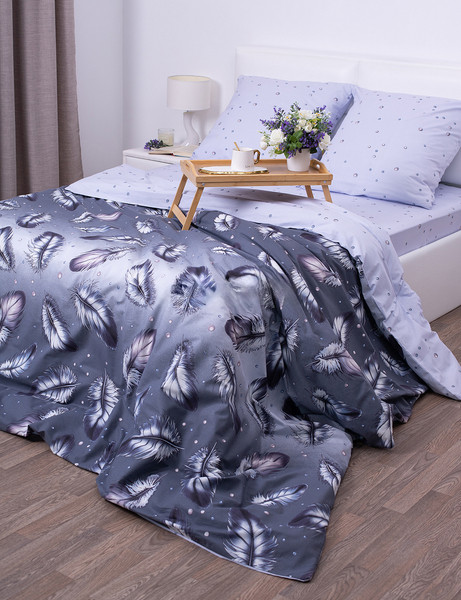 Изображение товара Комплект постельного белья Milanika Мгновение Евро (поплин)