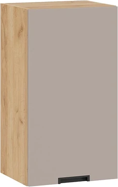 Изображение товара Шкаф навесной для кухни ТриЯ Гренада 1В4 с одной дверью (дуб крафт золотой/холст латте)