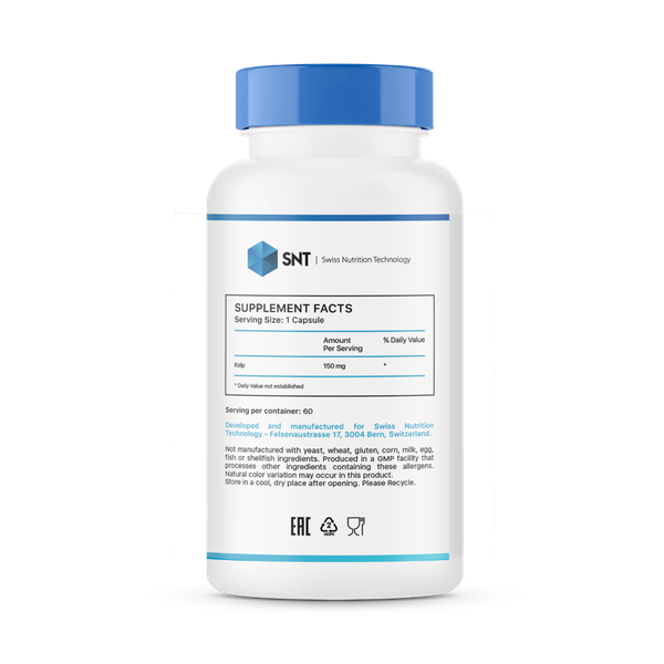 Изображение товара Минерал SNT Kelp 150мг (60 капсул)