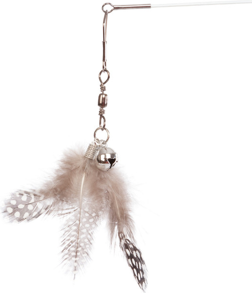 Изображение товара Игрушка для кошек ZooZooZoo Удочка-дразнилка Перышки / YM-31