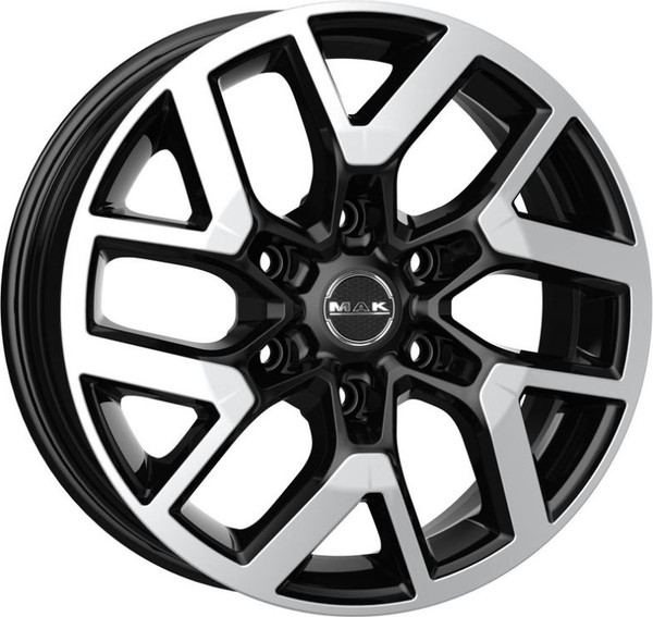 Изображение товара Литой диск MAK Gravel 16x6.5" 6x120мм DIA 74.5мм ET 50мм Black Mirror