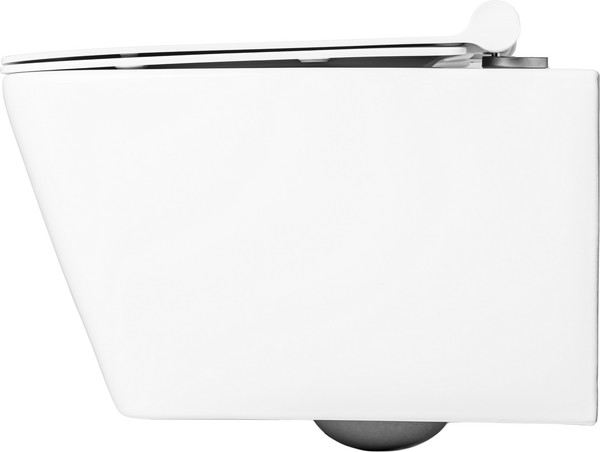 Изображение товара Унитаз подвесной с инсталляцией Saniteco KW-9004W + Berges АТОМ 410 040333 (с кнопкой)