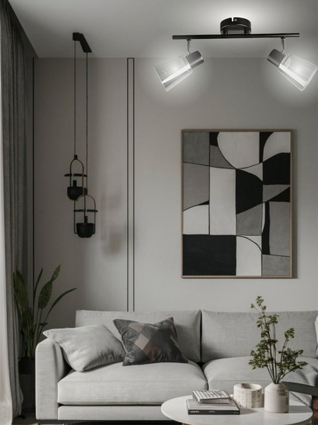 Изображение товара Потолочный светильник Aitin-Pro НПБ 02-2x40-102 / 1434/2 (черный/хром)