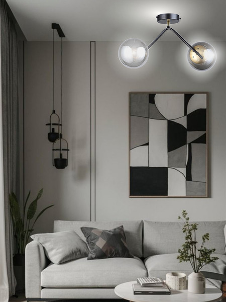 Изображение товара Потолочный светильник Aitin-Pro НПБ 02-2x60-102 / N36378/2 (черный/бронза)