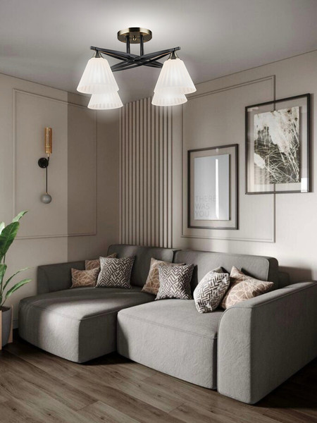 Изображение товара Люстра Aitin-Pro НПБ 02-4x60-101 / N6588/4 (черный/бронза)