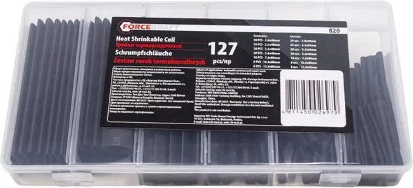 Изображение товара Набор трубок термоусаживаемых ForceKraft FK-820 (51163)