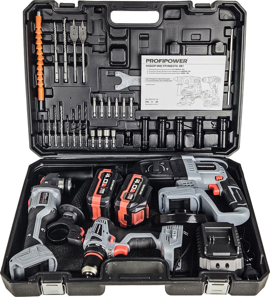Изображение товара Набор электроинструмента Profipower 3в1 ProfiSet-3E18 / E0247
