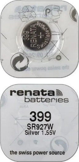 Изображение товара Батарейка Renata SR399/SR927SW BL-1 1.55V 10mAh 5.8x1.6mm