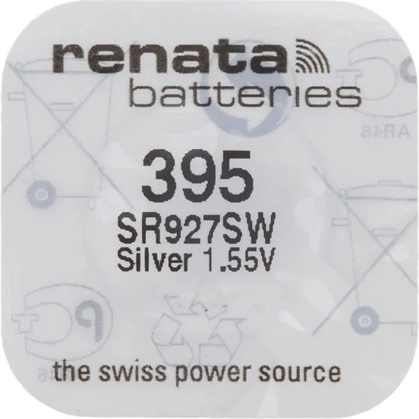 Изображение товара Батарейка Renata SR395/SR927SW BL-1 1.55V 10mAh 5.8x1.6mm
