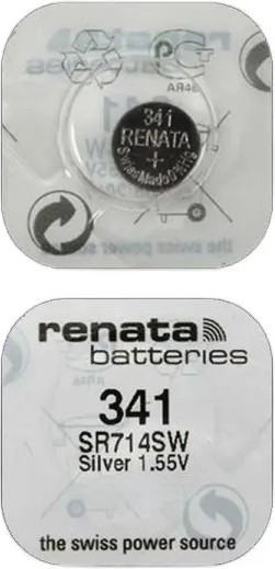 Изображение товара Батарейка Renata SR341/SR714SW BL-1 1.55V 10mAh 5.8x1.6mm