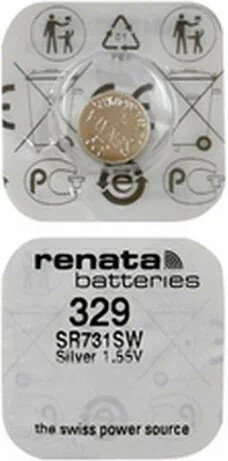 Изображение товара Батарейка Renata SR329/SR731SW BL-1 1.55V 10mAh 5.8x1.6mm