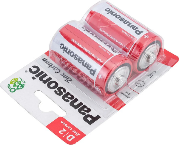 Изображение товара Комплект батареек Panasonic Zinc Carbon R20 BL2 24/120