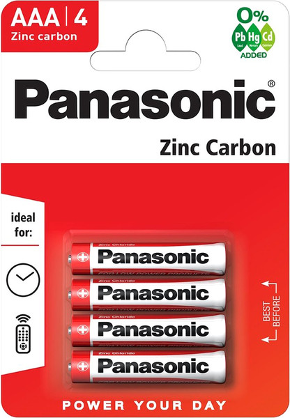 Изображение товара Комплект батареек Panasonic Zinc Carbon R03 BL4 48/240