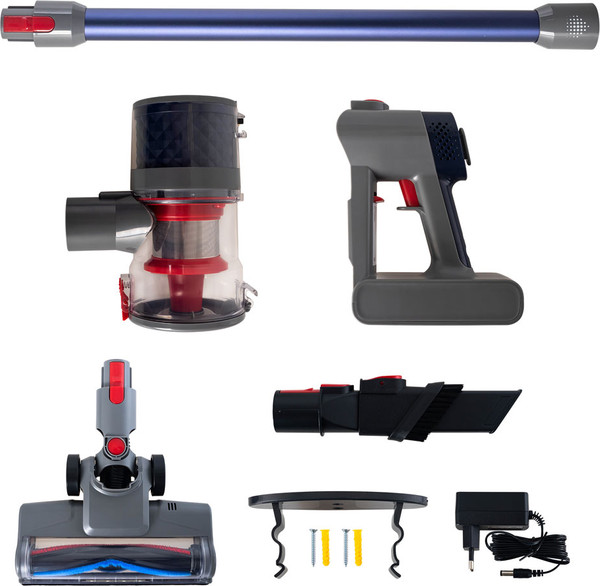 Изображение товара Вертикальный пылесос Endever SkyClean VC-304 (темно-синий/серый)