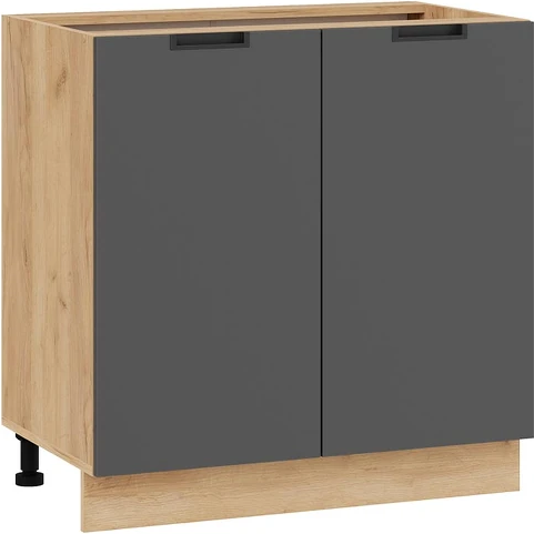 Изображение товара Шкаф-стол кухонный ТриЯ Гренада с двумя дверями 1Н8 (дуб крафт золотой/холст вулкан)