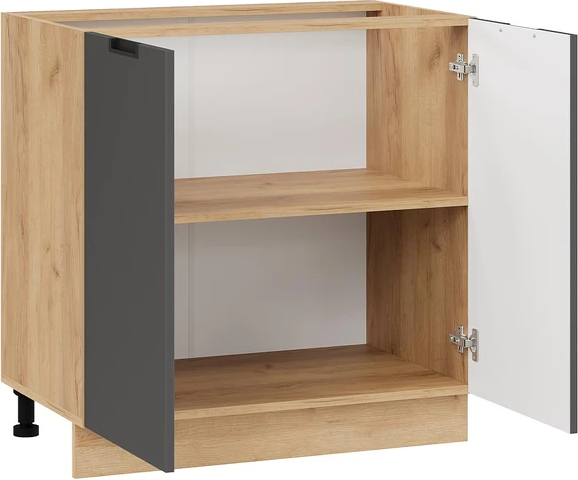 Изображение товара Шкаф-стол кухонный ТриЯ Гренада с двумя дверями 1Н8 (дуб крафт золотой/холст вулкан)