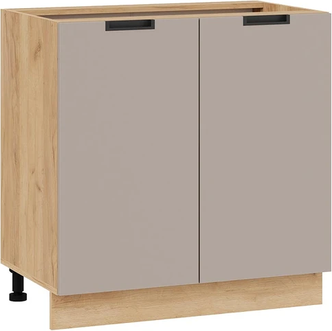 Изображение товара Шкаф-стол кухонный ТриЯ Гренада с двумя дверями 1Н8 (дуб крафт золотой/холст латте)