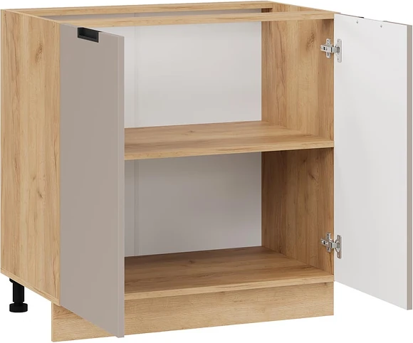 Изображение товара Шкаф-стол кухонный ТриЯ Гренада с двумя дверями 1Н8 (дуб крафт золотой/холст латте)