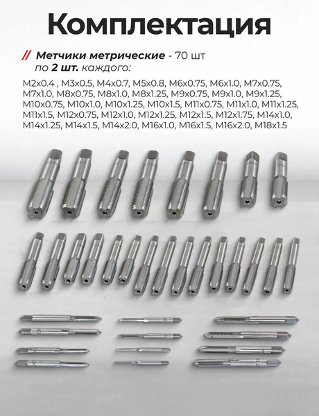 Изображение товара Резьбонарезной набор JBC B110-1 (64895)