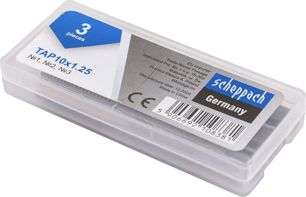 Изображение товара Набор метчиков Scheppach Sch-TAP10x1.25 (65173), (3шт)