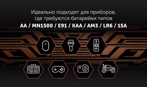 Изображение товара Комплект батареек Polaris Premium PB AA (4шт)