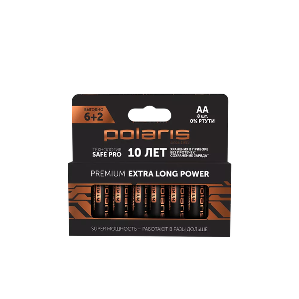 Изображение товара Комплект батареек Polaris Premium PB AA (8шт)
