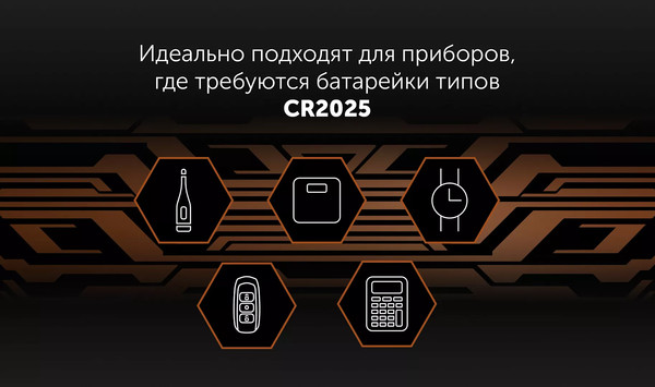 Изображение товара Комплект батареек Polaris Premium PB CR2025 (сталь, 2шт)