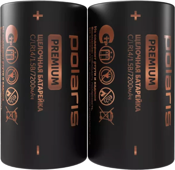 Изображение товара Комплект батареек Polaris Premium PB LR14 C (2шт)