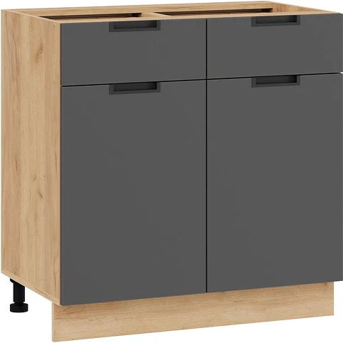 Изображение товара Шкаф-стол кухонный ТриЯ Гренада 1Н8Я1 (дуб крафт золотой/холст вулкан)