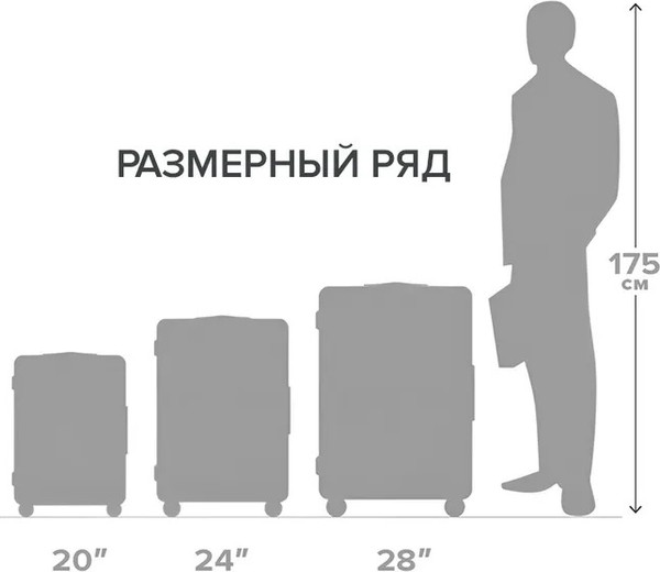 Изображение товара Чемодан на колесах GetActive Trip / ST2331-20-DBL (темно-синий)