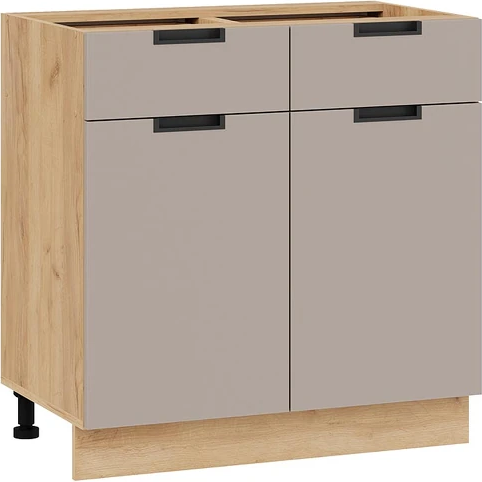 Изображение товара Шкаф-стол кухонный ТриЯ Гренада 1Н8Я1 (дуб крафт золотой/холст латте)