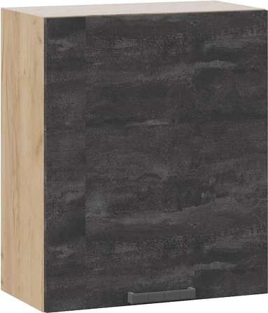 Изображение товара Шкаф навесной для кухни ТриЯ Детройт 1В6 с одной дверью (дуб крафт золотой/угольный камень)