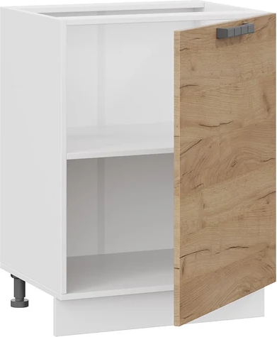 Изображение товара Шкаф-стол кухонный ТриЯ Детройт 1Н6 с одной дверью (белый/дуб крафт золотой)