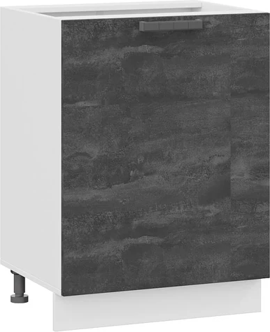Изображение товара Шкаф-стол кухонный ТриЯ Детройт 1Н6 с одной дверью (белый/угольный камень)