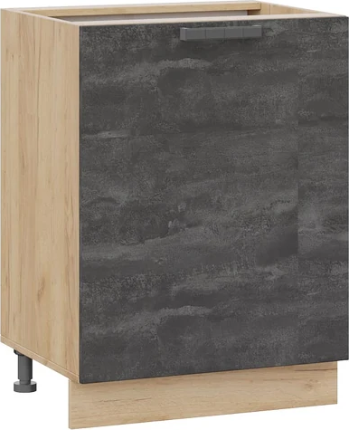 Изображение товара Шкаф-стол кухонный ТриЯ Детройт 1Н6 с одной дверью (дуб крафт золотой/угольный камень)