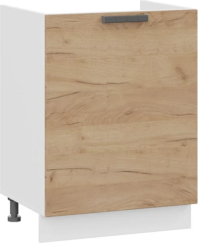 Изображение товара Шкаф под мойку ТриЯ Детройт 1Н6М с одной дверью (белый/дуб крафт золотой)