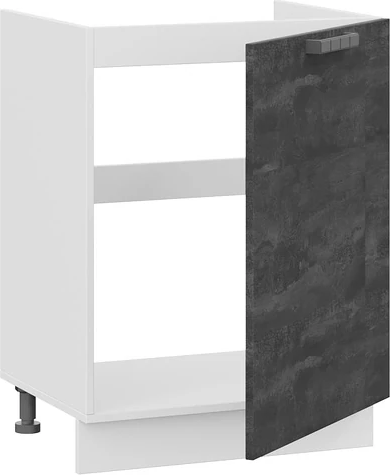 Изображение товара Шкаф под мойку ТриЯ Детройт 1Н6М с одной дверью (белый/угольный камень)