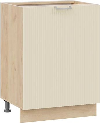 Изображение товара Шкаф-стол кухонный ТриЯ Кимберли 1Н6 с одной дверью (дуб крафт золотой/крем)