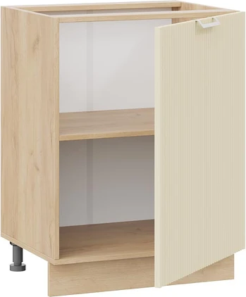 Изображение товара Шкаф-стол кухонный ТриЯ Кимберли 1Н6 с одной дверью (дуб крафт золотой/крем)