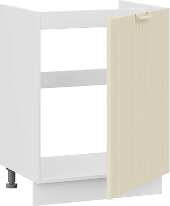 Изображение товара Шкаф под мойку ТриЯ Кимберли 1Н6М с одной дверью (белый/крем)