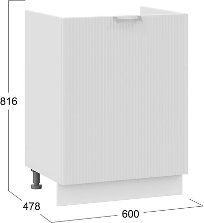 Изображение товара Шкаф под мойку ТриЯ Кимберли 1Н6М с одной дверью (белый/сноу)