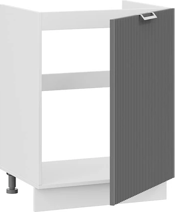Изображение товара Шкаф под мойку ТриЯ Кимберли 1Н6М с одной дверью (белый/титан)