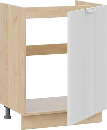 Изображение товара Шкаф под мойку ТриЯ Кимберли 1Н6М с одной дверью (дуб крафт золотой/сноу)